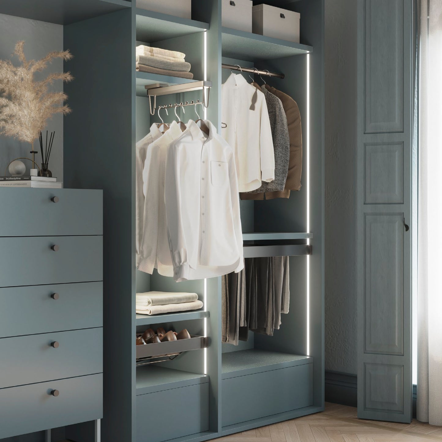 Kit tubo per armadio rotondo 28