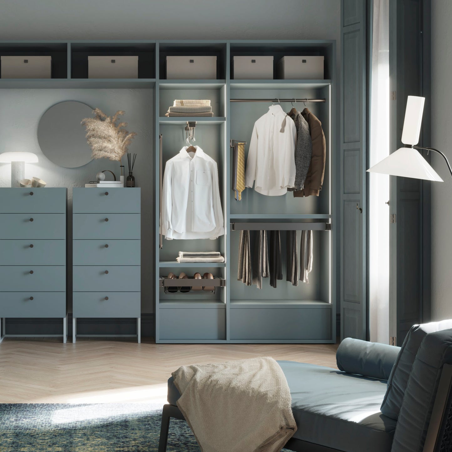 Kit tubo per armadio rotondo 28