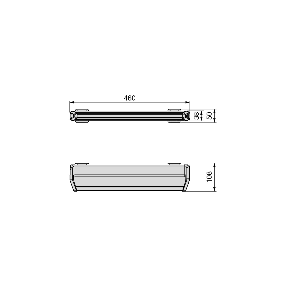 Appendiabiti con barra estraibile per armadio Quartz