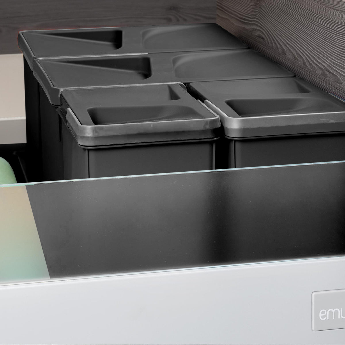 Pattumiere per cassetti da cucina Recycle, Altezza 266