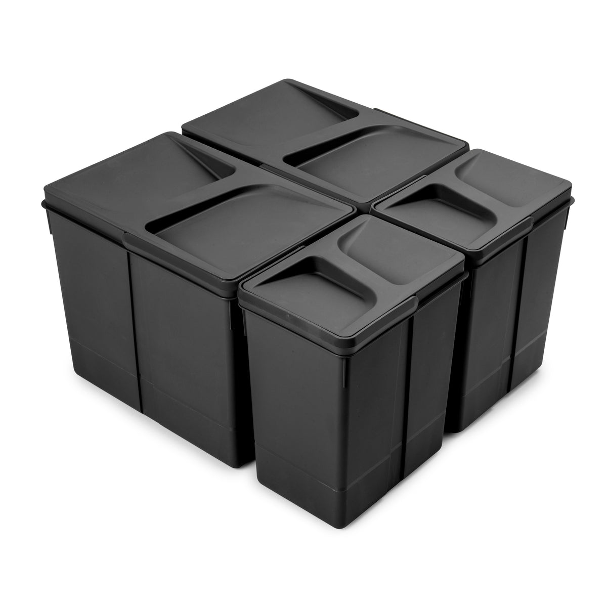 Pattumiere per cassetti da cucina Recycle, Altezza 266
