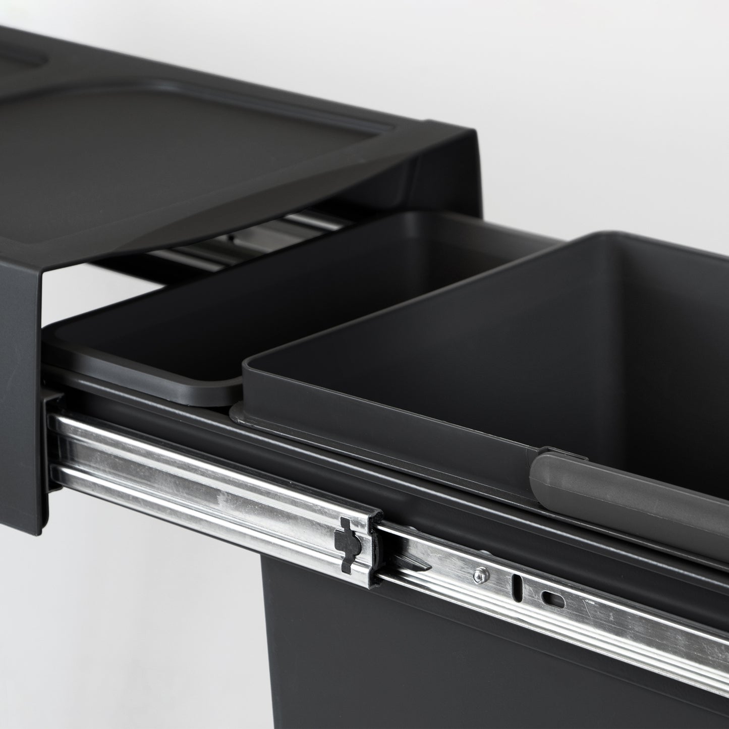 Pattumiera per raccolta differenziata da 20 L Recycle per cucina, fissaggio inferiore, estrazione manuale