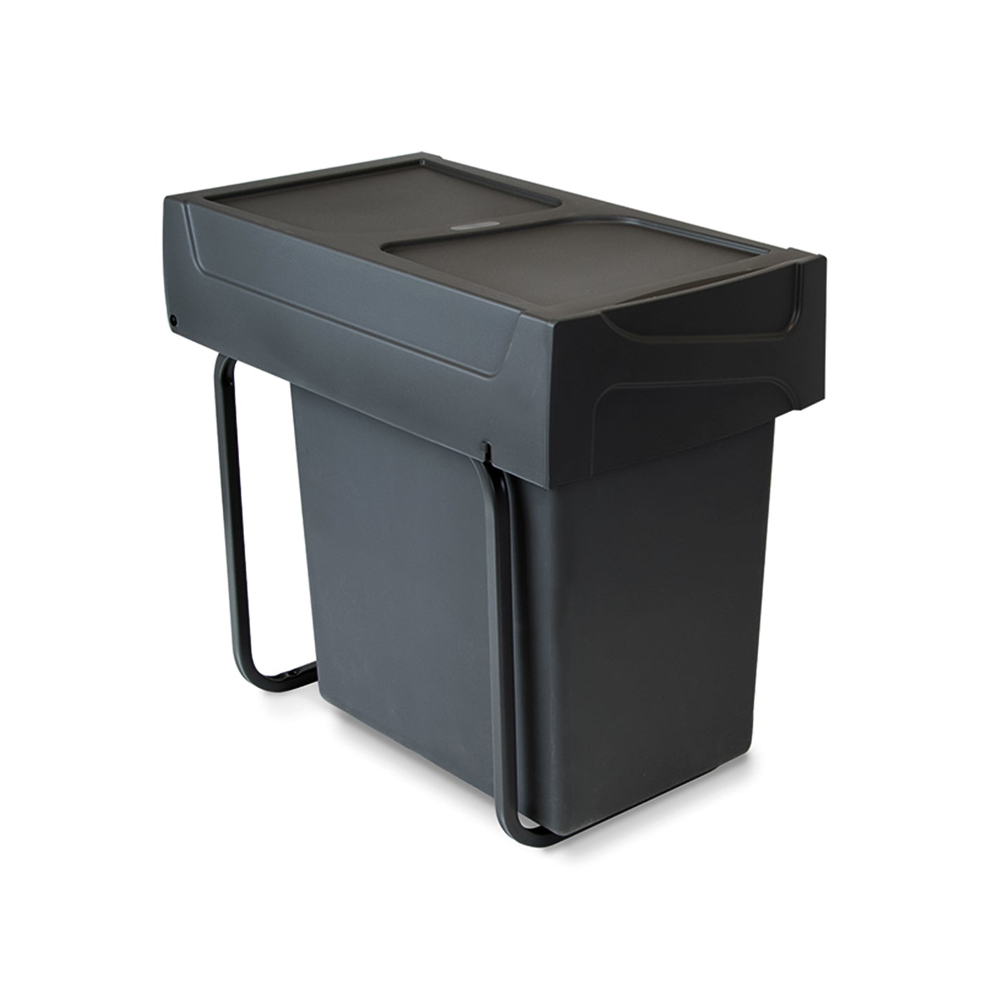 Pattumiera per raccolta differenziata da 20 L Recycle per cucina, fissaggio inferiore, estrazione manuale