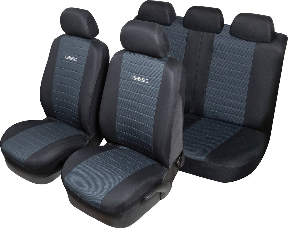 START Metal Set Completo Coprisedili auto universale nero Accessorio Originale