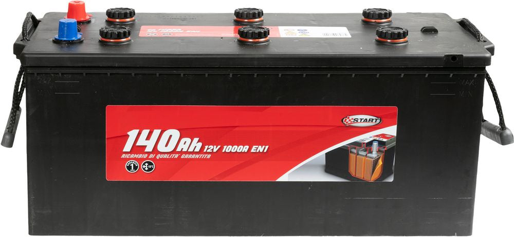 START Batteria Autocarro 140Ah 12V 900A specifica per polo positivo Originale
