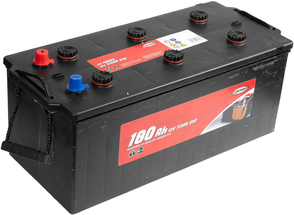 START Batteria per autocarro e trattori 180Ah 12V 1000A polo positivo sinistro
