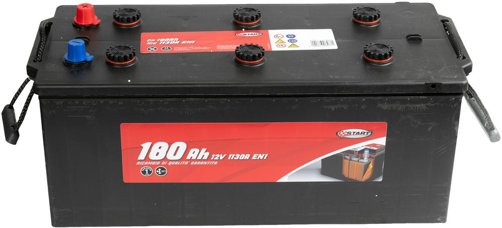 START Batteria per autocarro e trattori 180Ah 12V 1000A polo positivo sinistro