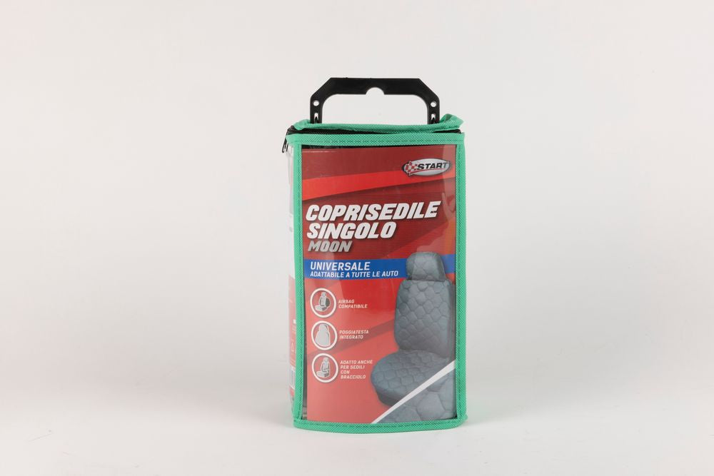 START Moon Coprisedile Singolo anteriore auto universale grigio
