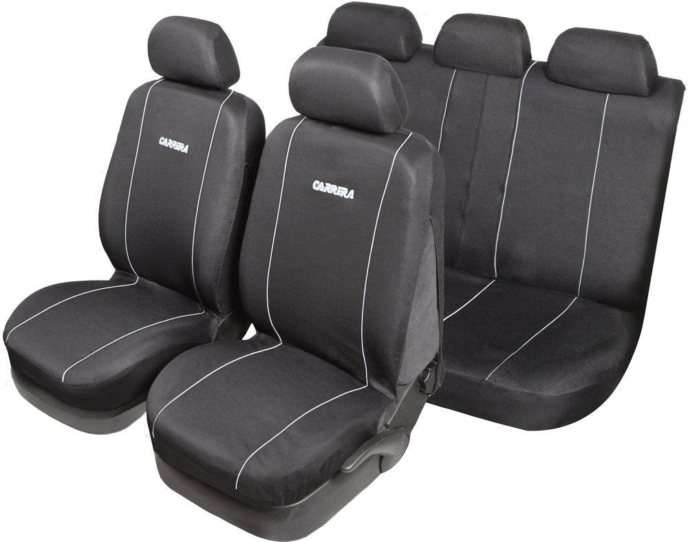 START Set Completo Coprisedili Carrera Universale nero-grigio Originale