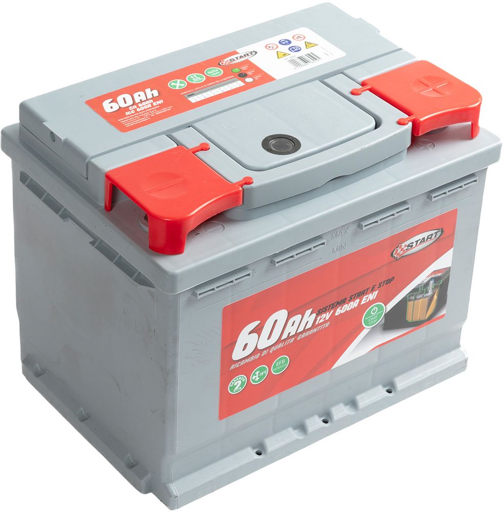 START Batteria Stop 60AH 12V 540A EN1 sigillata polo positivo sinistro EFB