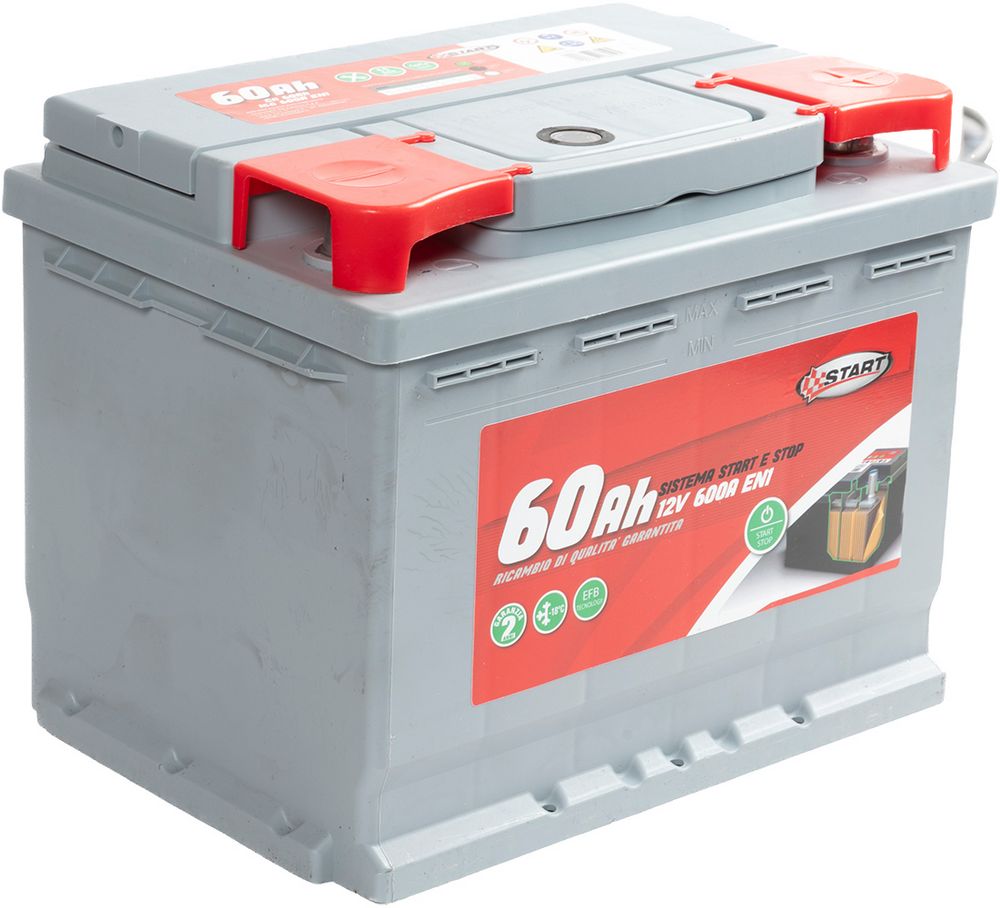 START Batteria Stop 60AH 12V 540A EN1 sigillata polo positivo sinistro EFB