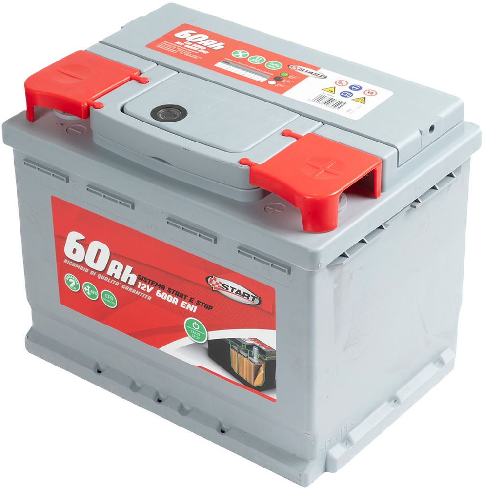 START Batteria Stop 60AH 12V 540A EN1 sigillata polo positivo sinistro EFB
