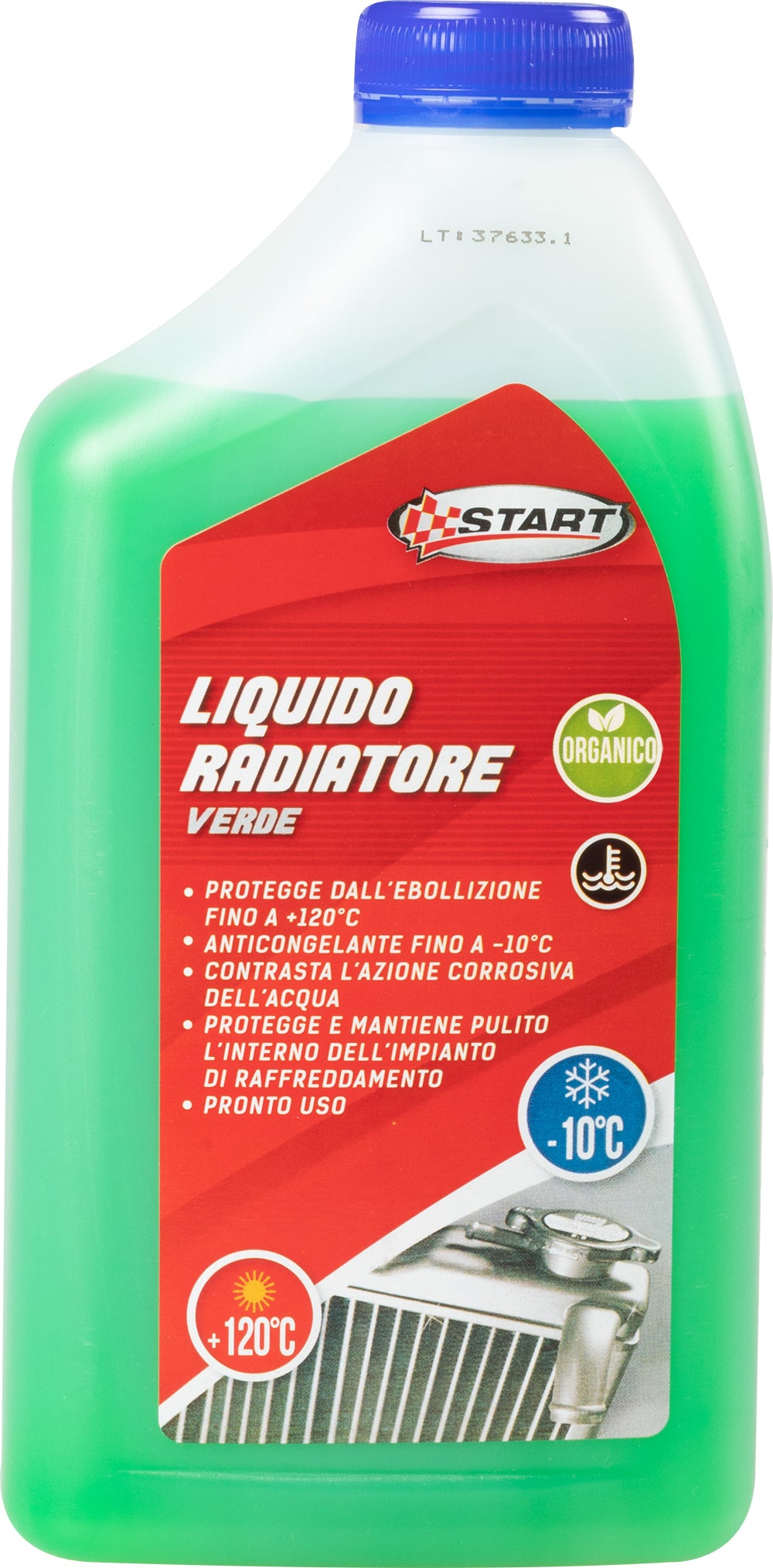 START Liquido radiatore verde 1L antigelo -10?C per motori auto, protegge