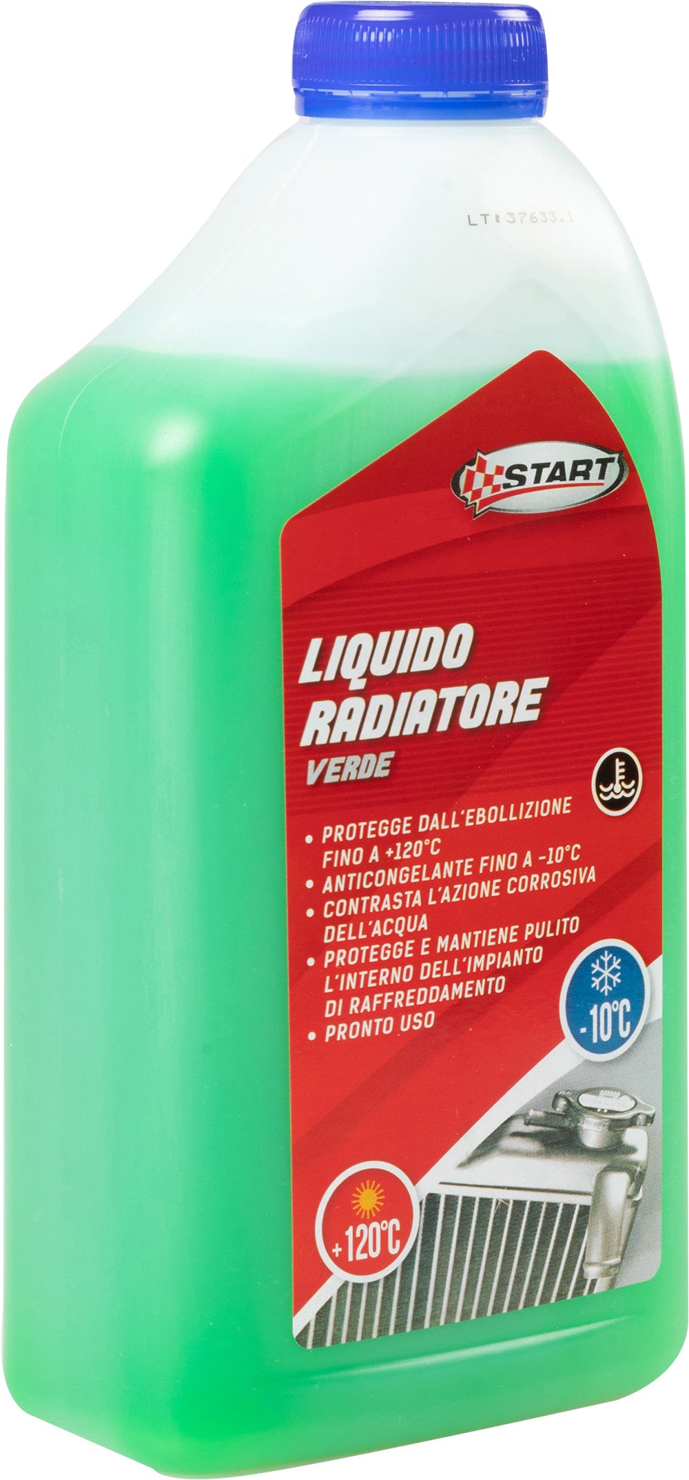 START Liquido radiatore verde 1L antigelo -10C per motori benzina e diesel