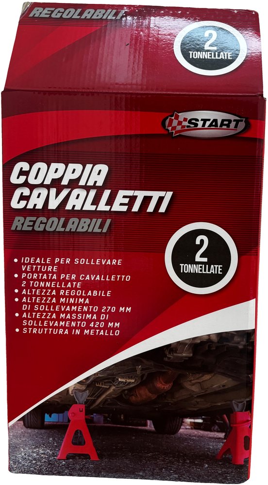 START Coppia di Cavalletti da Officina 2 Tonnellate per Manutenzione Auto ?