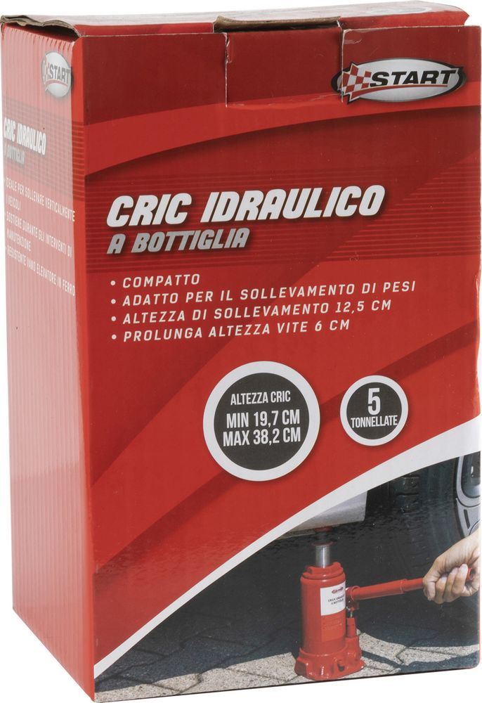 START Crick idraulico a bottiglia sollevamento massimo 6T emergenza