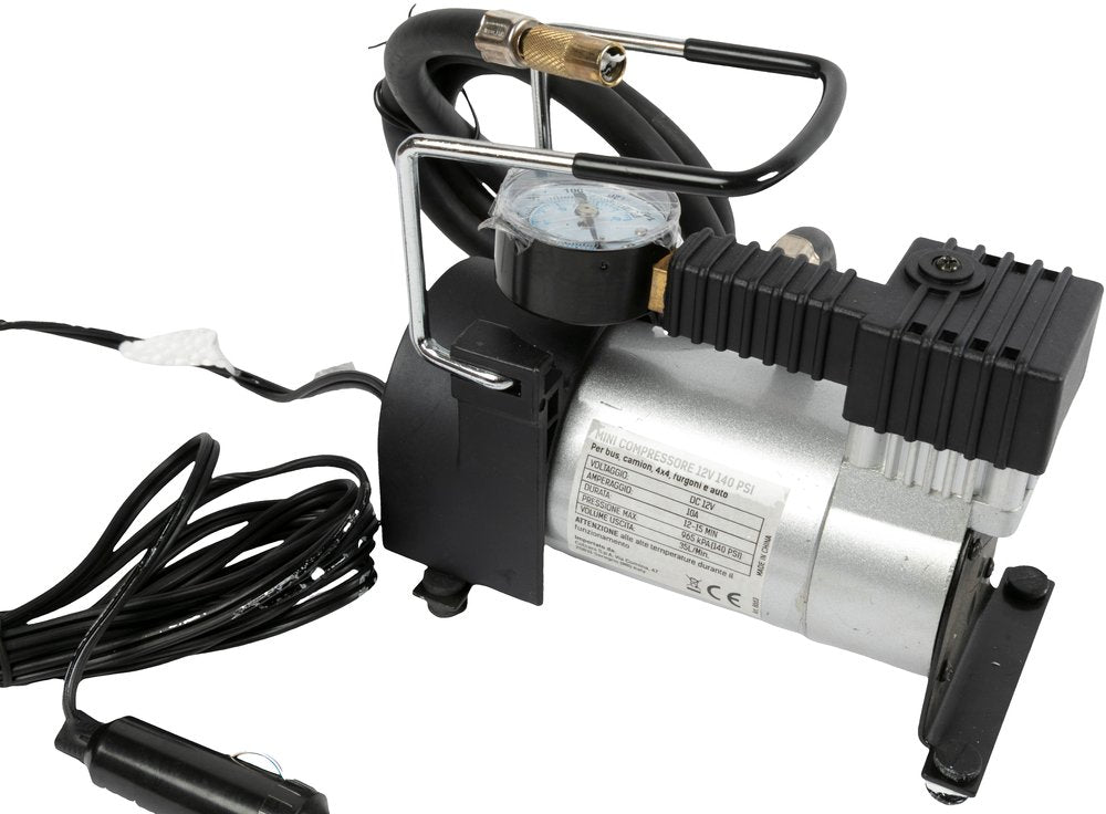 START Mini compressore 12V 150 PSI per auto con manometro integrato Originale