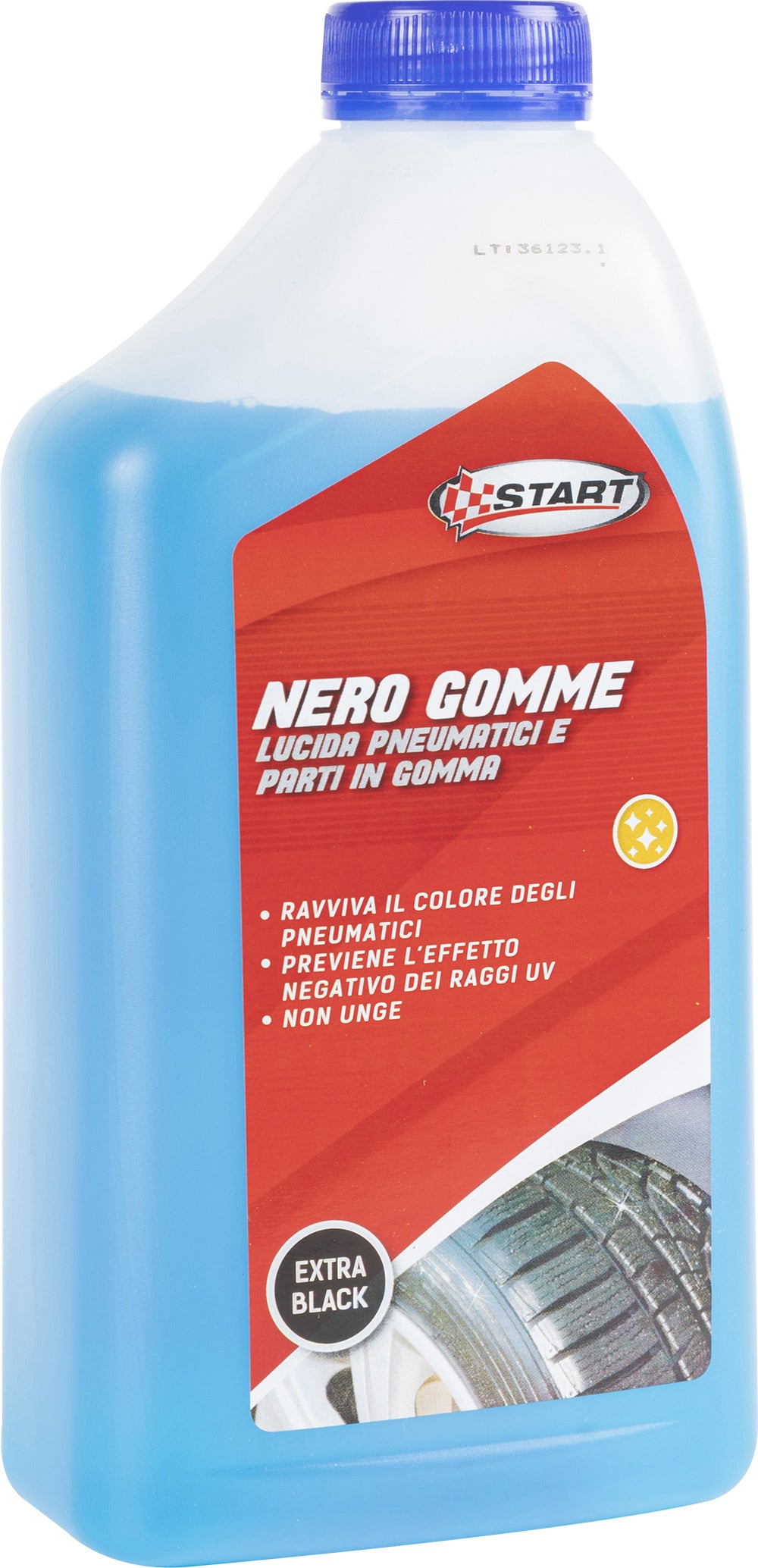 Nero gomme auto 1 LT effetto detergente e lucidante extra black