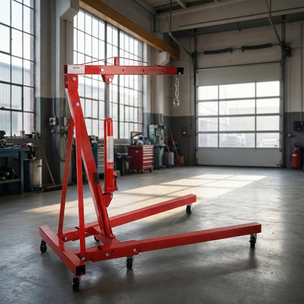 START Gru Alza Motore Idraulica da Officina 1.000Kg  Capretta per Officina