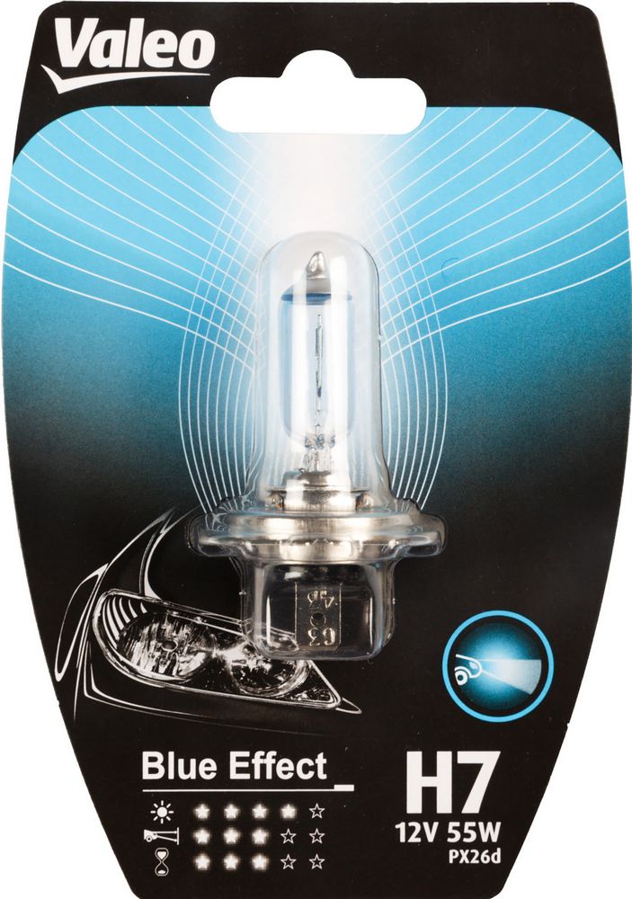 VALEO H7 lampada singola auto 12V 55W Blue effect attacco PX26d