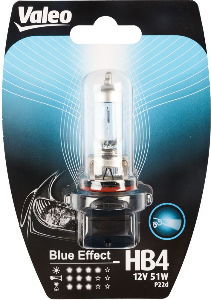 VALEO HB4 lampada singola auto 12V 51W Blue effect attacco P22d