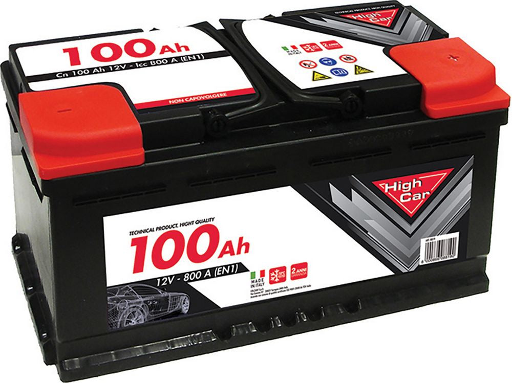 HIGH CAR Batteria auto L5 100AH 12V 800A Polo positivo destra Originale