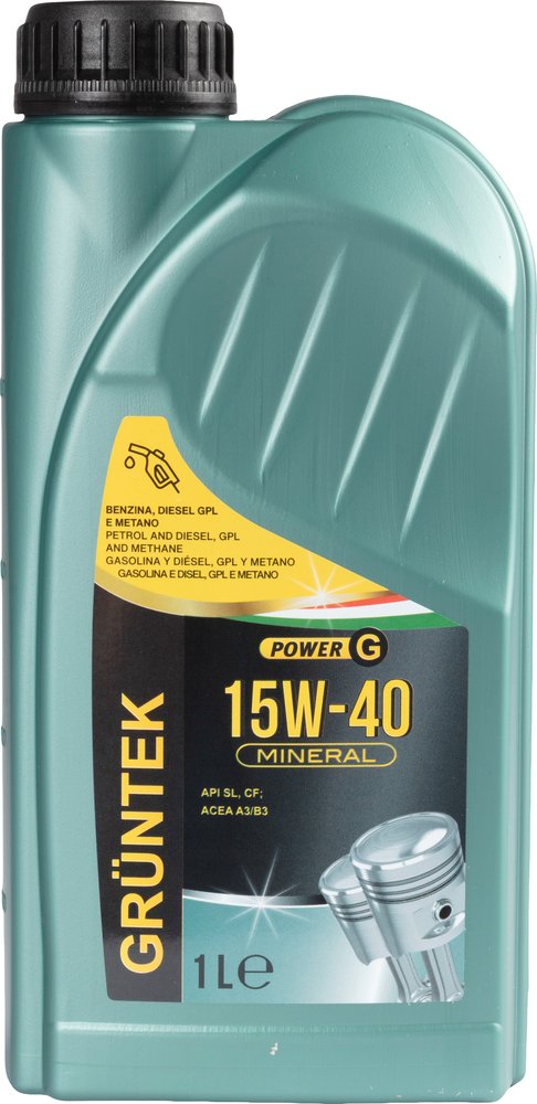 GRUNTEK Nuovo lubrificante 15W-40 capacit? di 1 L per autovetture e veicoli