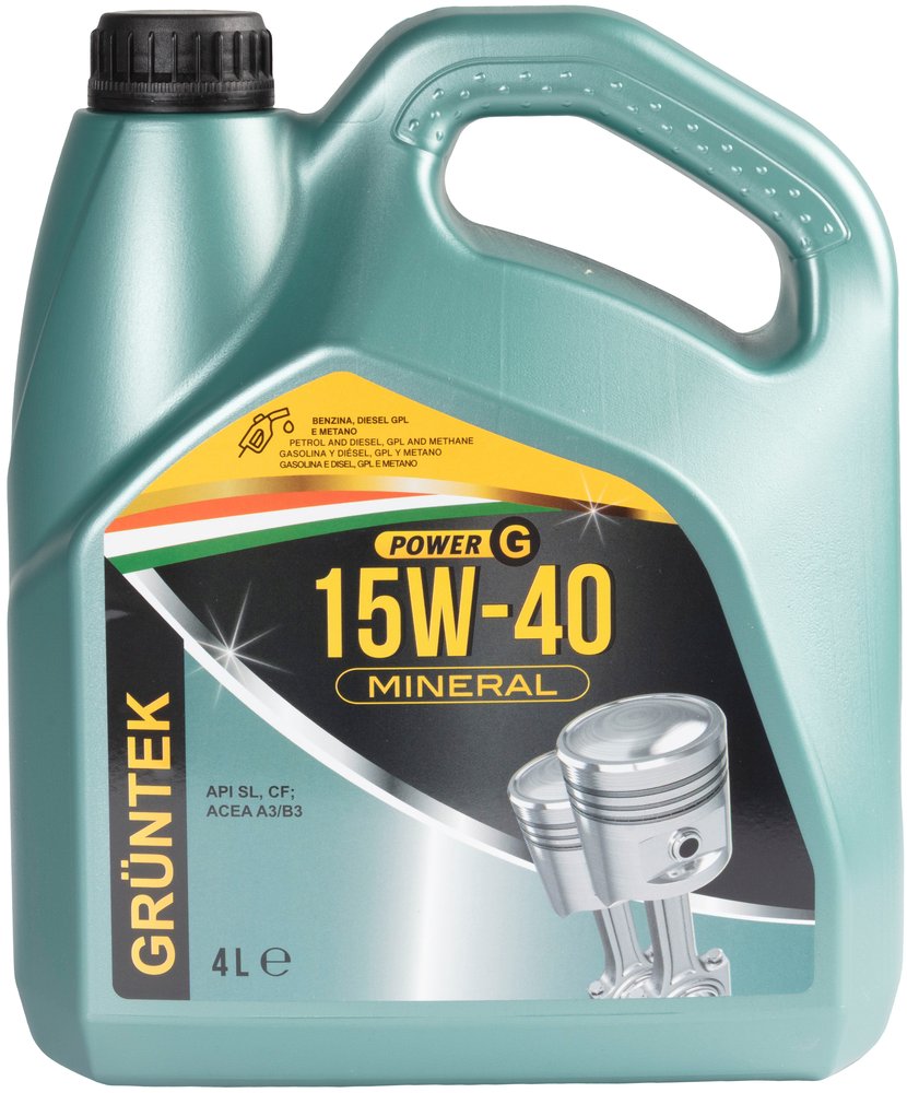GRUNTEK Nuovo lubrificante Power G 15W40 capacit? di 4L per autovetture