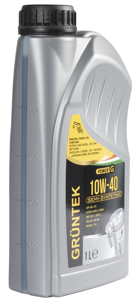 Nuovo lubrificante POWER G 10W-40 semisintetico per veicoli a benzina e a Diesel con capacità di 1L