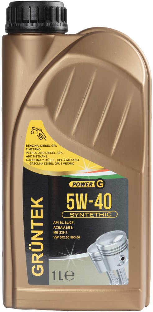 GRUNTEK Nuovo lubrificante 5W-40 a base sintetica con capacit? di 1L
