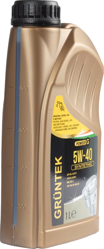 GRUNTEK Nuovo lubrificante 5W-40 a base sintetica con capacit? di 1L