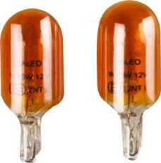 WY5W Coppia di Lampade in vetro arancio per luci auto 12V 5W W2,1x0,5d