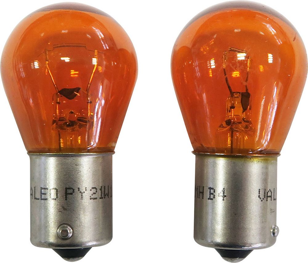 START PY21W Coppia di lampadine in vetro arancio per luci auto 12V 21W BAU15s