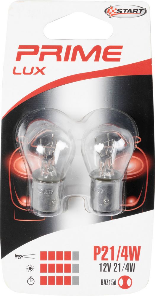START P21/4W Coppia di lampadine biluce per luci auto 12V P21/4W BAZ15d