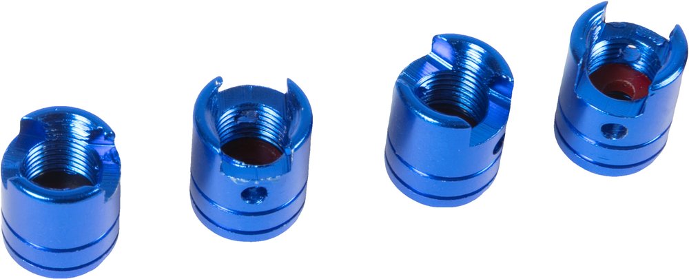 START Set 4 tappi copri valvola ring con anello blu universali