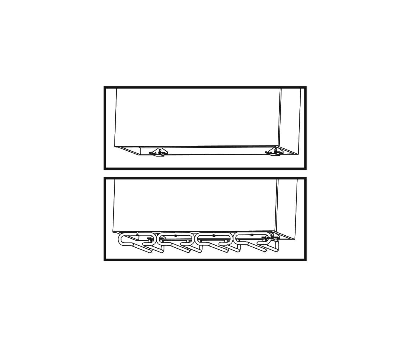 Portabicchieri in 4 linee