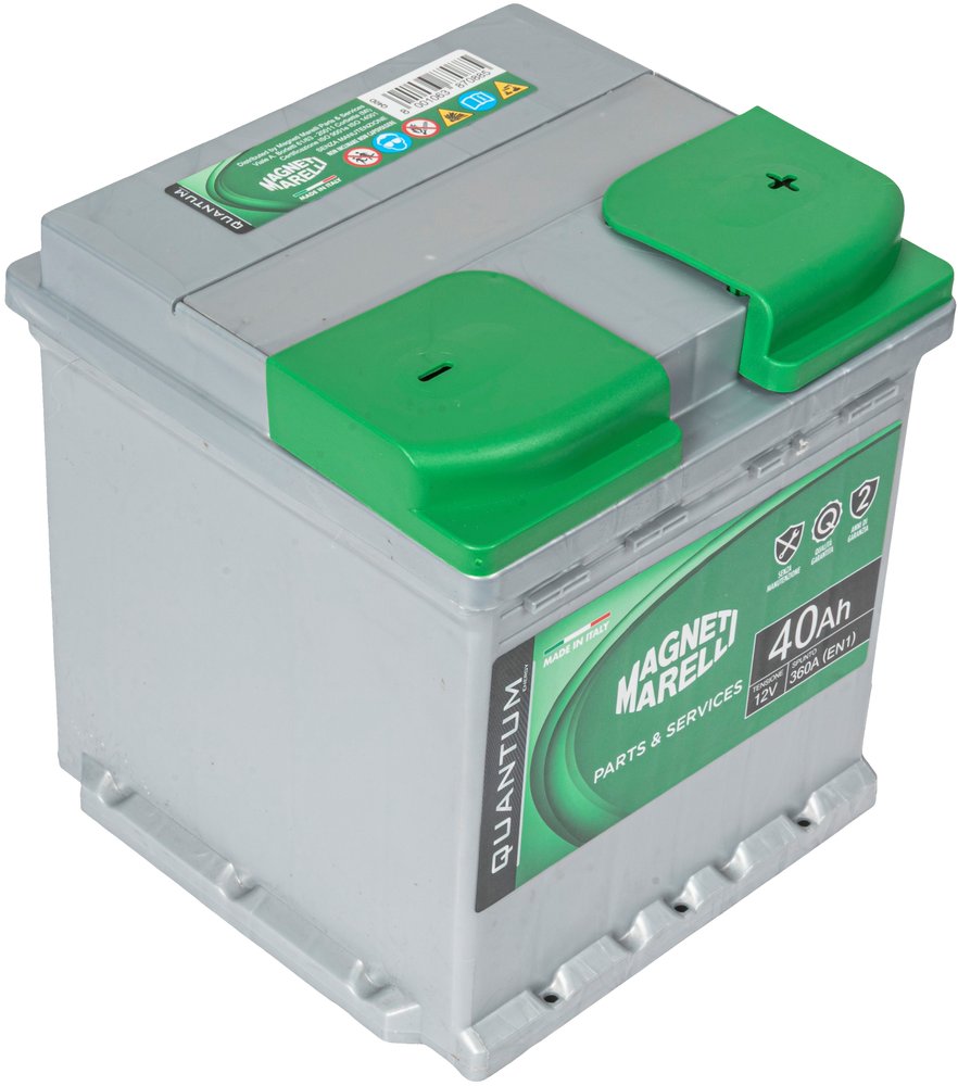 QUANTUM ENERGY Magneti Marelli Batteria per auto 40AH 12V 330A EN1 per cassetta