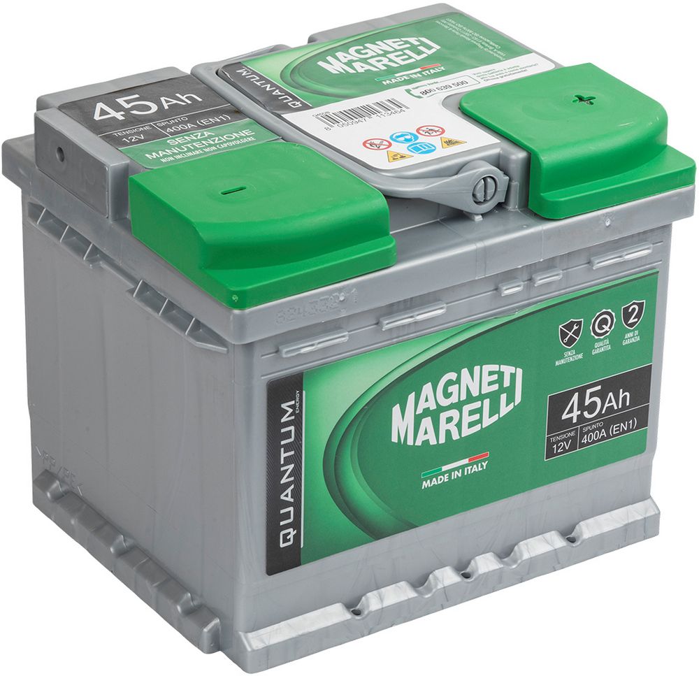 Magneti Marelli Batteria per auto 45AH 12V 360A EN1 per cassetta L1B