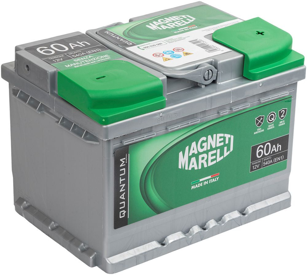 Magneti Marelli Batteria per auto 60AH 12V 540A EN1 per cassetta L2B