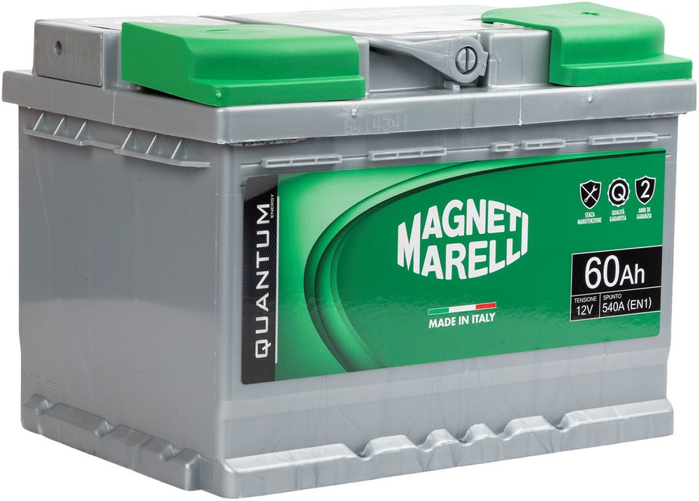 Magneti Marelli Batteria per auto 60AH 12V 540A EN1 per cassetta L2B