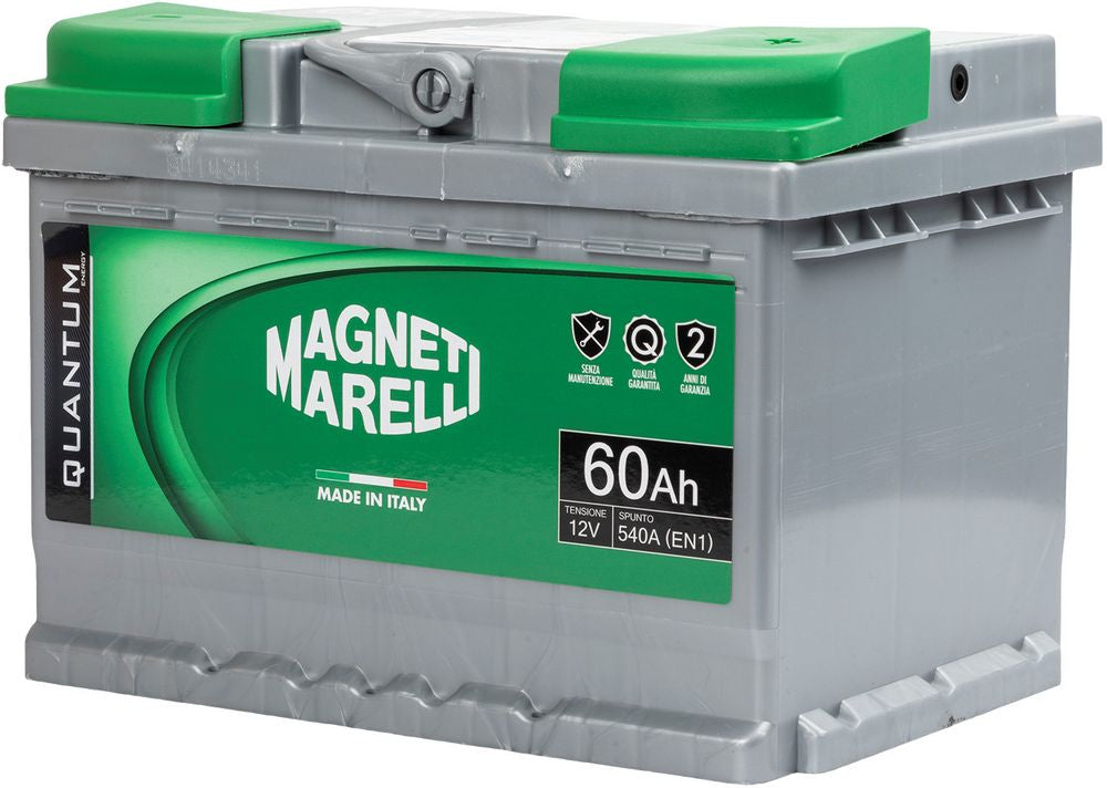 Magneti Marelli Batteria per auto 60AH 12V 540A EN1 per cassetta L2B
