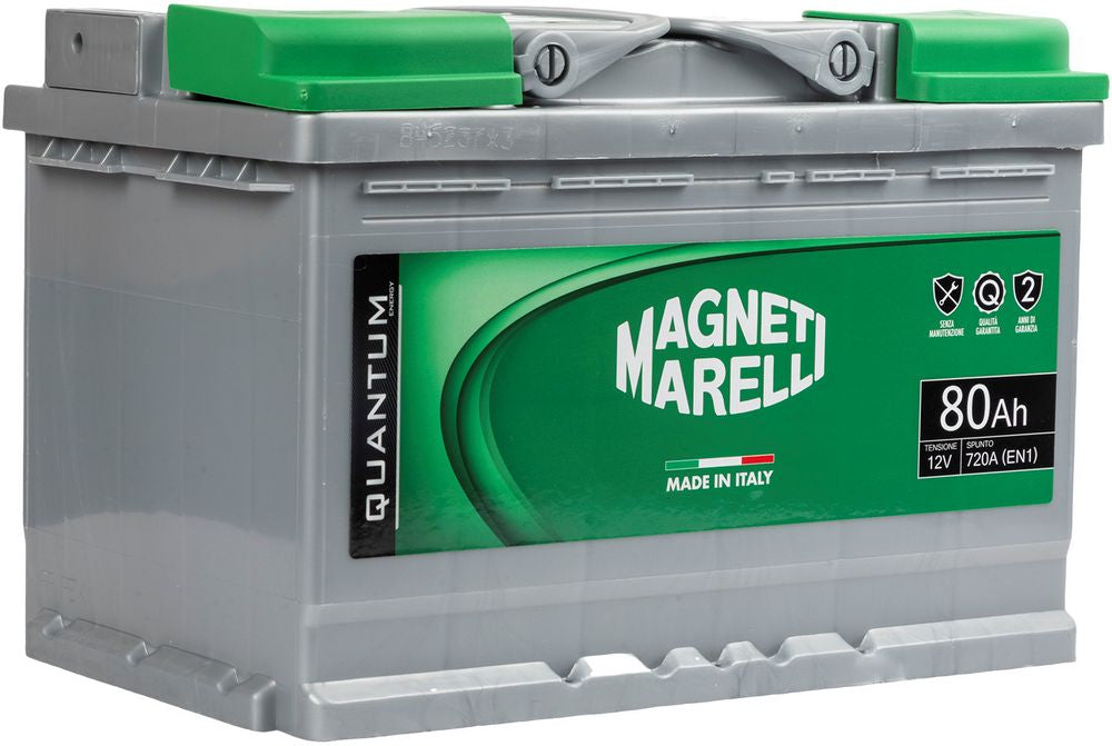 Magneti Marelli Batteria per auto 80AH 12V 720A EN1 per cassetta L3B