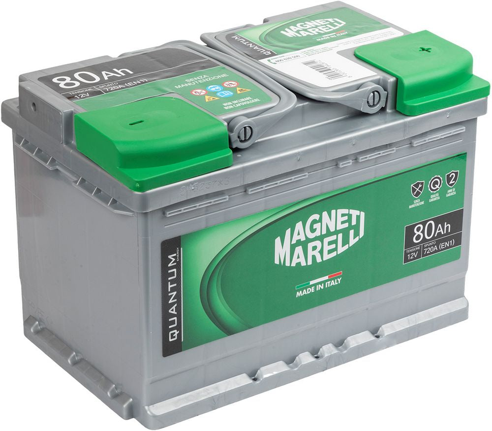 Magneti Marelli Batteria per auto 80AH 12V 720A EN1 per cassetta L3B
