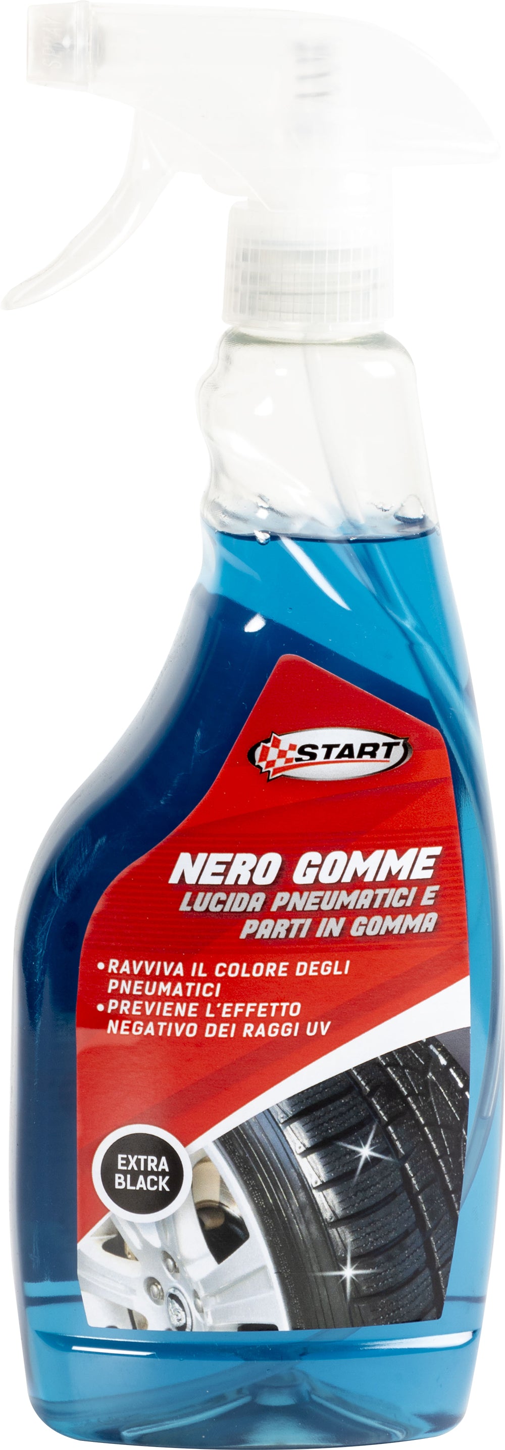 START Trigger nero gomme lucida pnumetici extra black 500 ml per auto