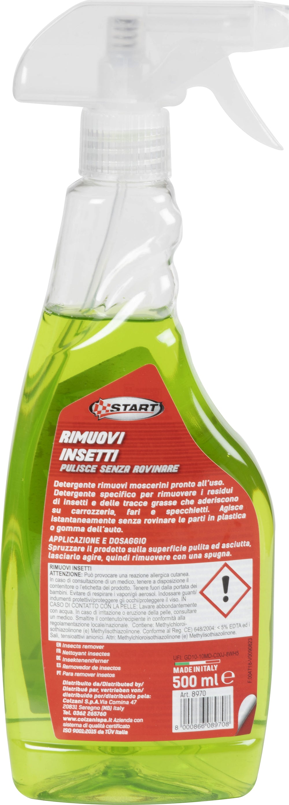 Trigger rimuovi insetti azione istantanea 500 ML per auto