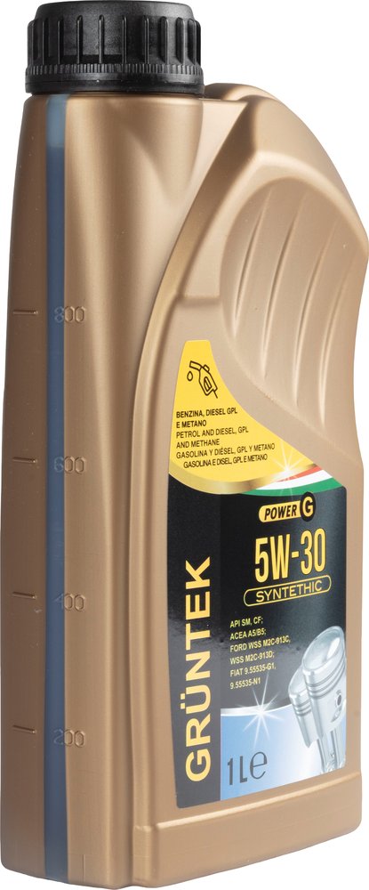 GRUNTEK Olio Power-G sintetico 1L 5W30 per motoridiesel e benzina