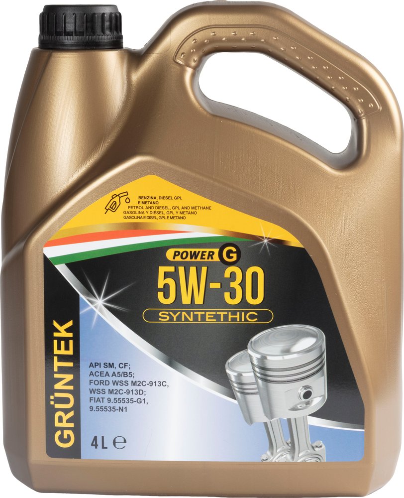 GRUNTEK Olio Power-G sintetico 4L 5W30 per motorediesel e benzina