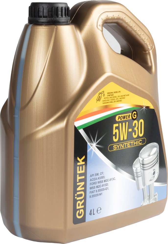 GRUNTEK Olio Power-G sintetico 4L 5W30 per motorediesel e benzina