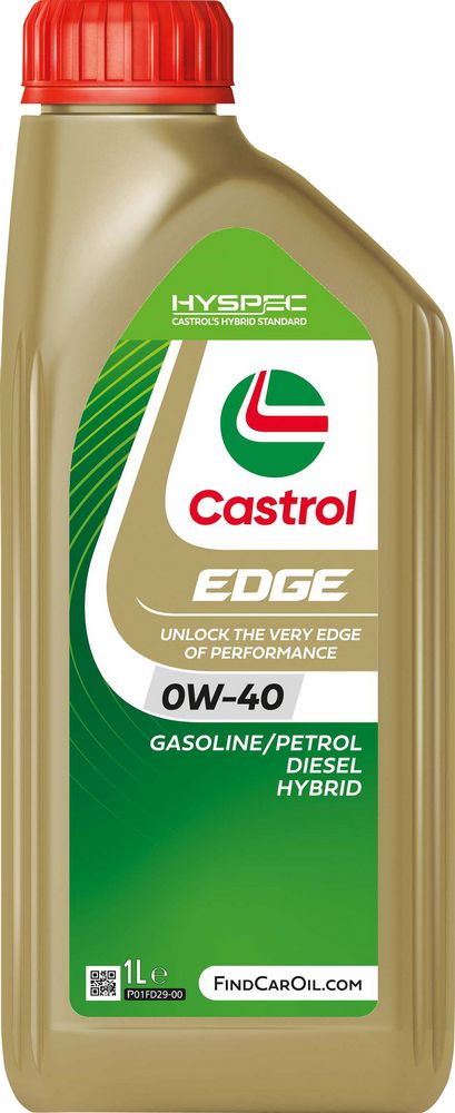 Castrol Edge 0W-40 ACEA C3 API SN 1L Sintetico Olio Motore Lubrificante Auto