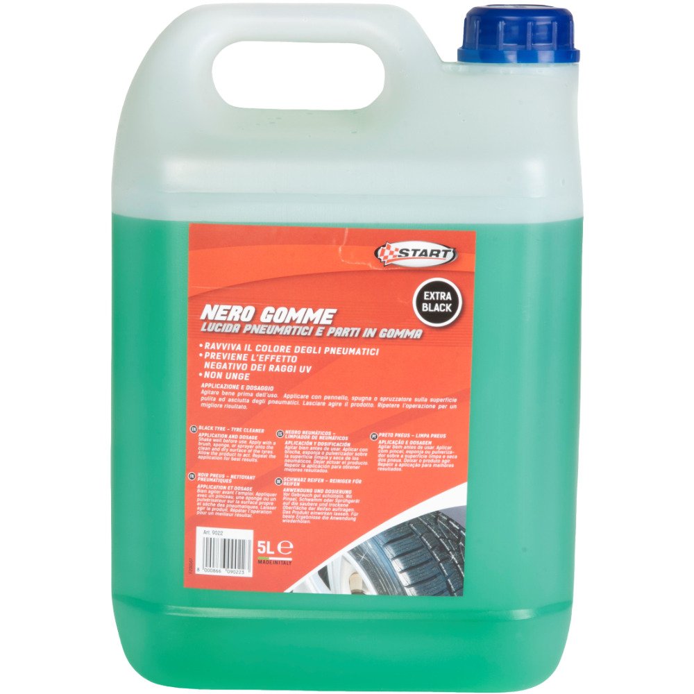 START Rinnova Gomme 5L per auto, protegge e ravviva i pneumatici facilmente